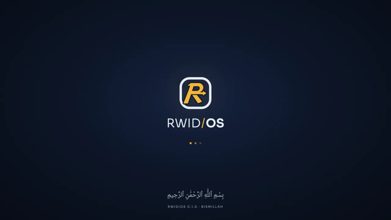 Layar boot RWID/OS