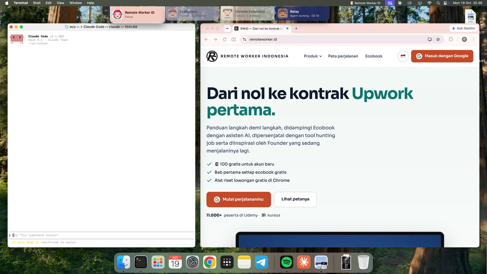 Tampilan Relay untuk macOS